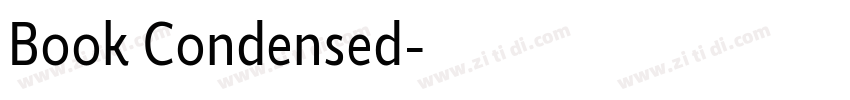 Book Condensed字体转换